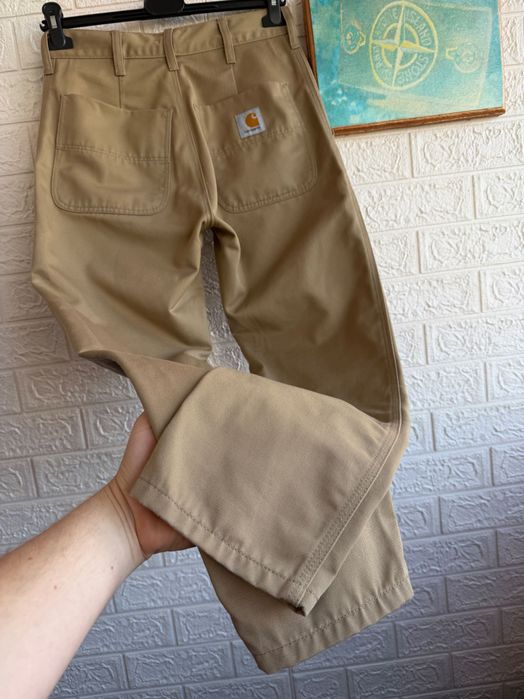 Штани Carhartt Abbott pant вільні брюки бежеві весняні легкі робочі work wear р28 ХС-С прямі
