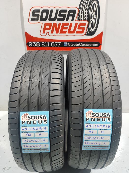 2 pneus como novos 205-60R16 Michelin - Oferta dos Portes
