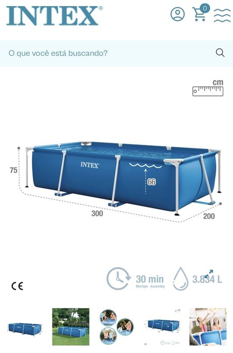 Piscina intex desmontável
