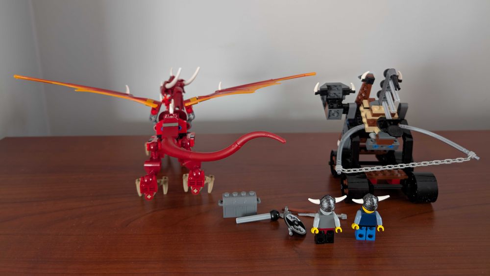 Lego 7017 Katapulta Wikingów ze Smokiem