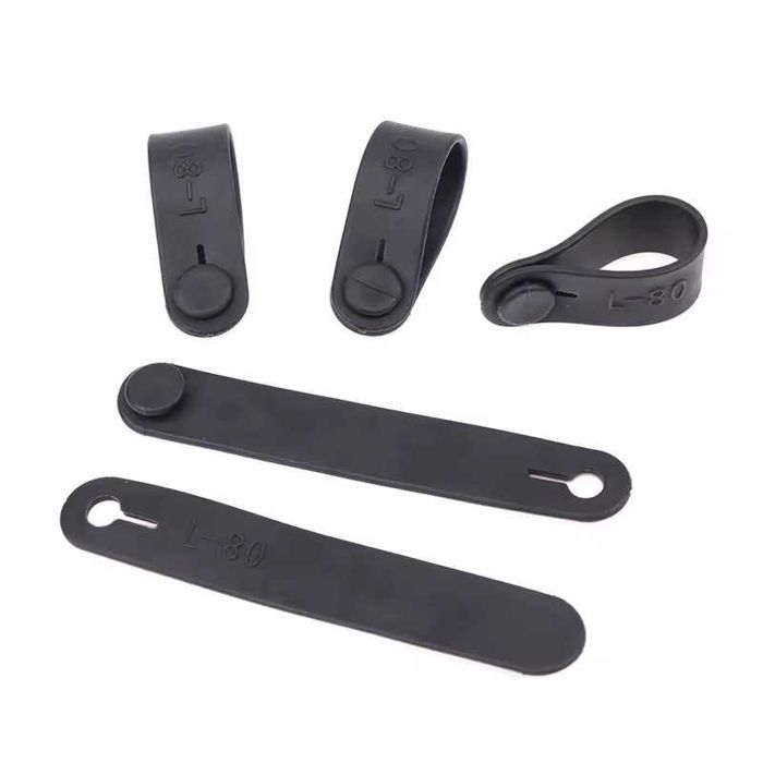 Abraçadeiras elásticas de borracha para moto - 10 Unidades (5 ou 8 cm)