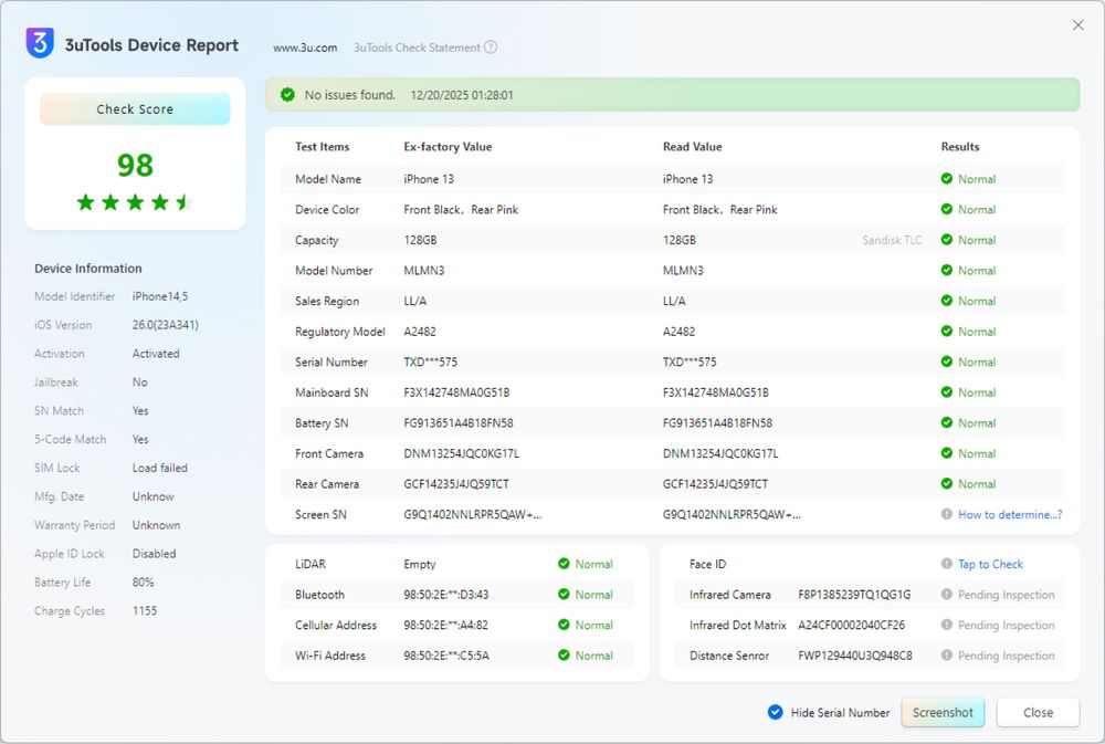 iPhone 13 128GB Pink R-SIM