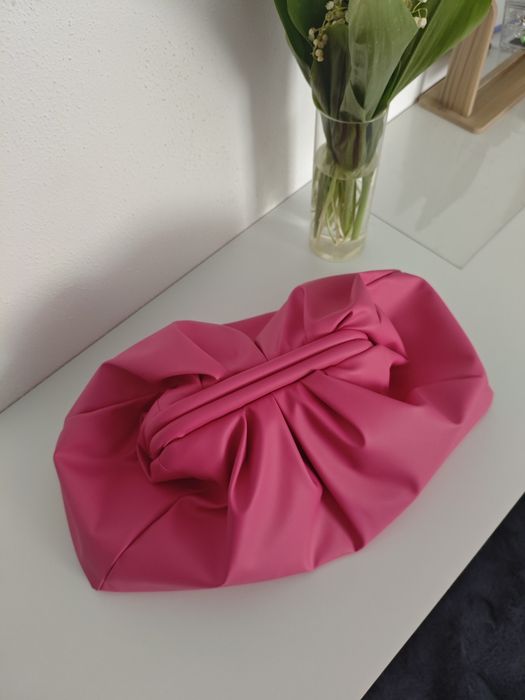 Сумка пельмень рожева фуксія барбі pink