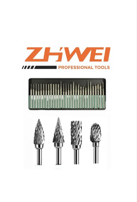 Побідитові бор-фрези по металу — насадки алмазні для обробки металу