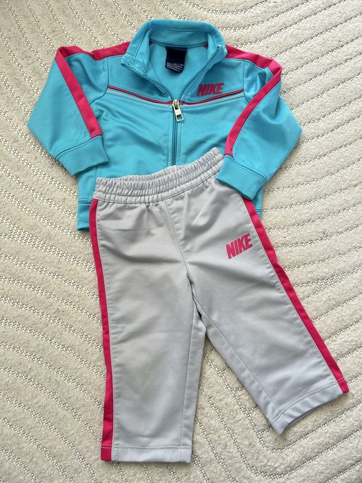 Dres dziecięcy dziewczynka Nike dresik 80 dziewczęcy bluza spodnie komple