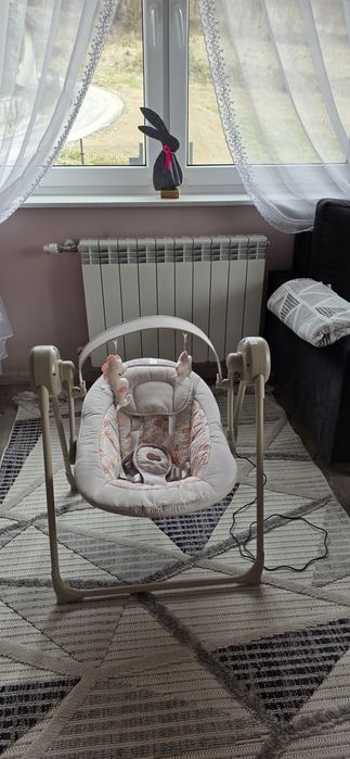 Kinderkraft Swingee Elektryczny Leżaczek-Bujaczek Beige