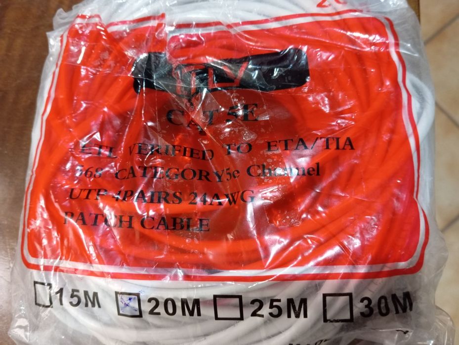 Cat.5e Network Cable 20 Meters64585062188419124