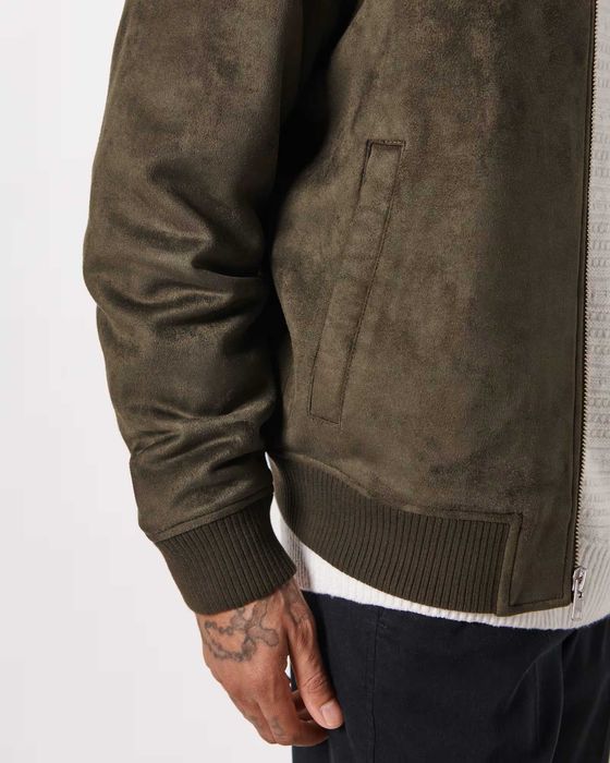Замшевий бомбер Abercrombie & Fitch Аберкромбі (М, L, XL) Оригінал