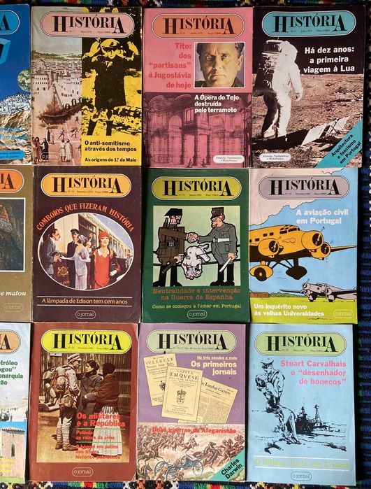 12 Revistas História, Anos '70 e '80 [números na descrição]