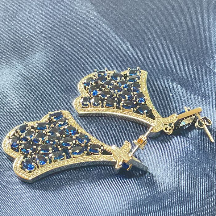 Brincos prata 825 medida de 6 cm