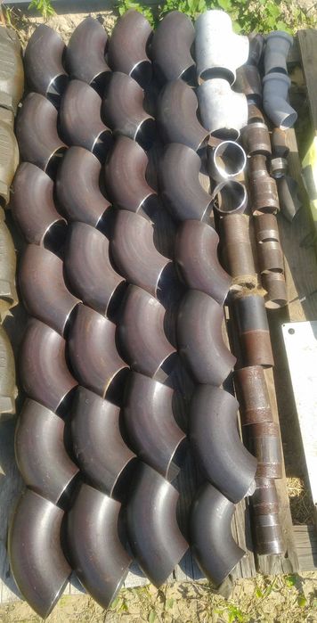 Отводы, трубы 90° ДУ-80, размеры меньше, стальные, бесшовные, новые