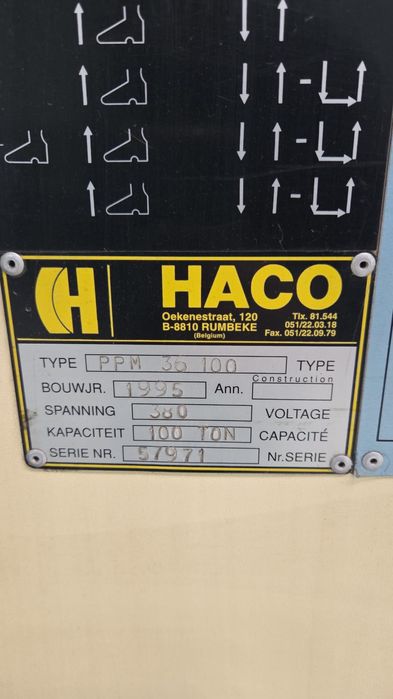 Гідравлічний Листогиб Листозгин НАСО 100тонн 3600мм