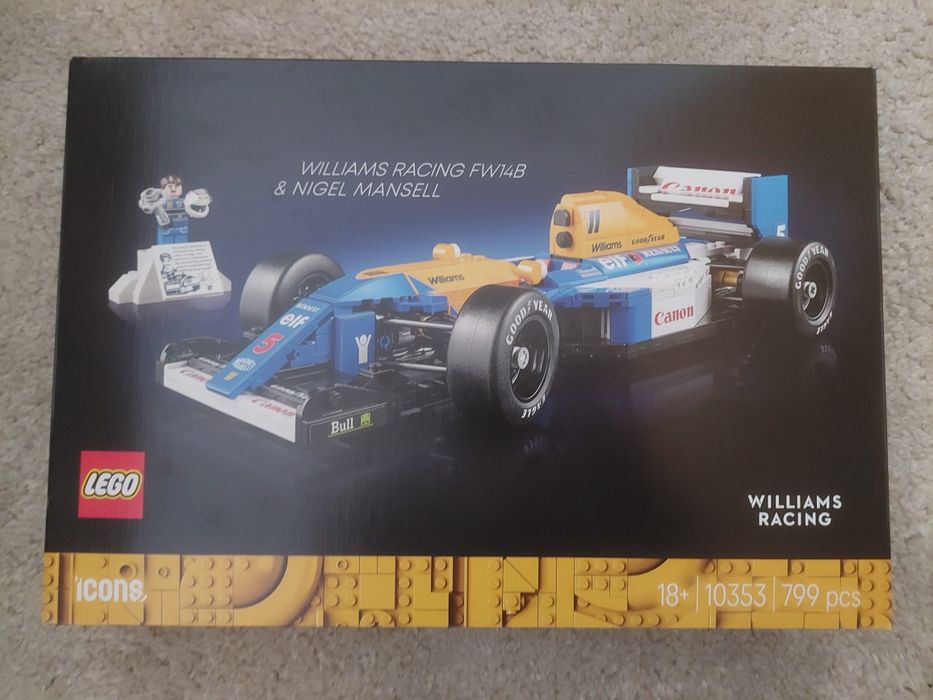 Lego Williams FW14B e Nigel Mansell 10353[Novo,Selado]
