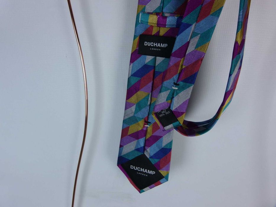 Duchamp jedwabny krawat silk jedwab