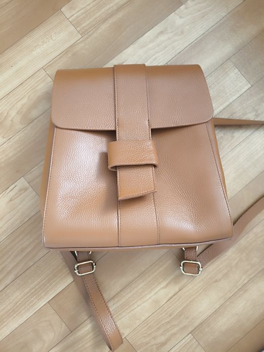 Шкіряний коричневий портфель