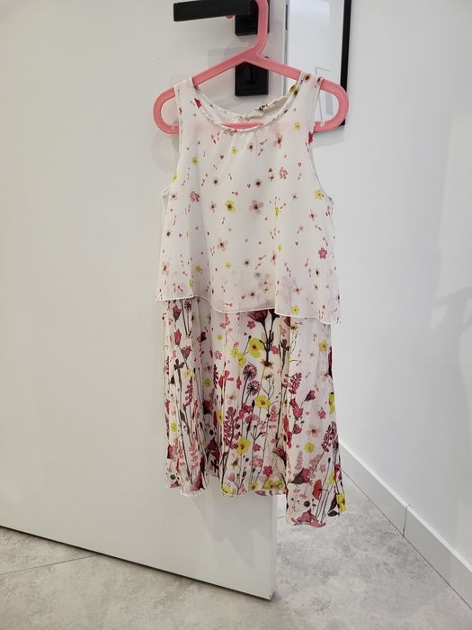 Sukienka h&m 140 wiosenna lekka kolorowa święta jak nowa