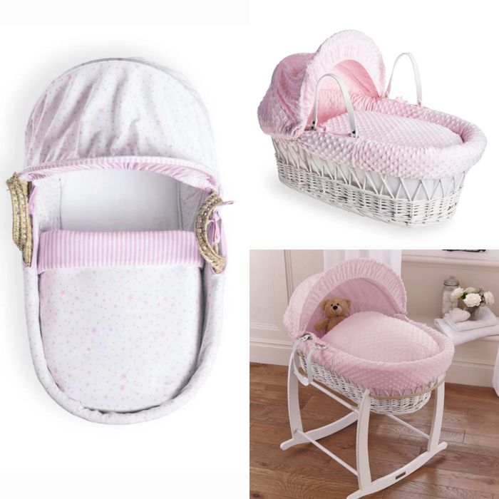 Kolyska kosz mojżesza bujany z budką Clair De Lune