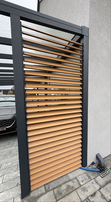 Lamele ruchome tarasowe ( aluminiowe i drewniane )