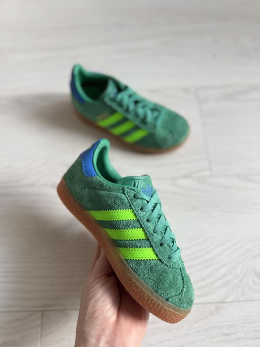 Дитячі кросівки кеди Adidas Gazelle CF EL C Green