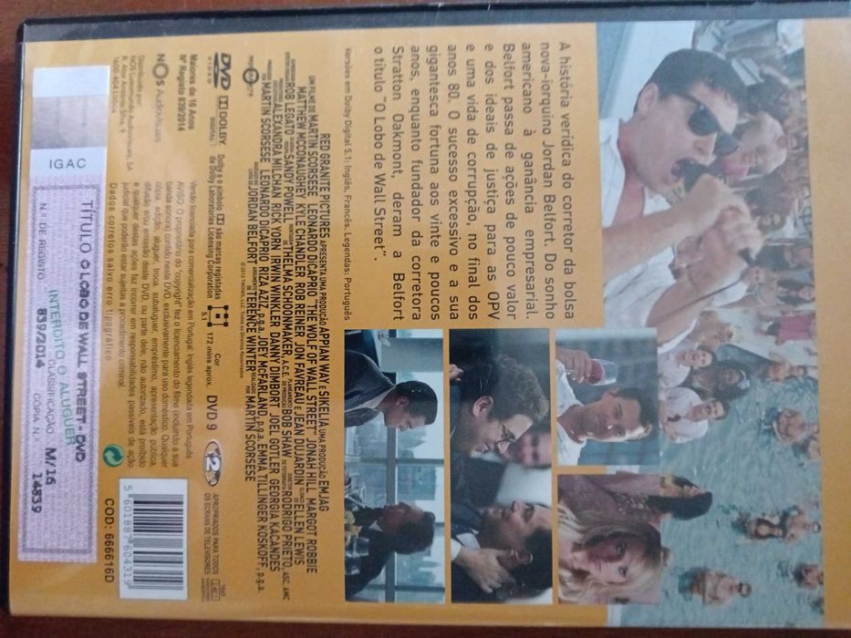 filme dvd original - o lobo de wall street