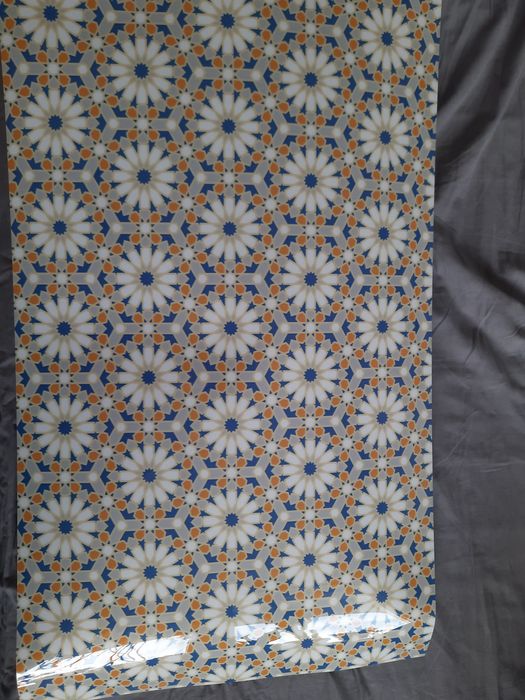 Folia panel nad blat zamiast płytek okleina orientalny wzór alhambra