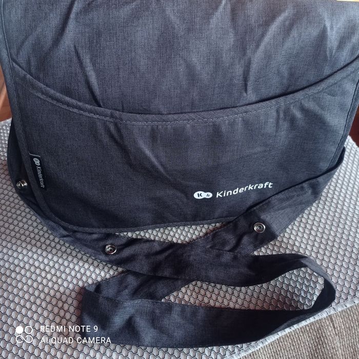 Szara torba do wózka kinderkraft