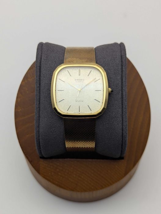 Seiko Quartz Dolce 6030-5200 - Колекційний позолочений годиник