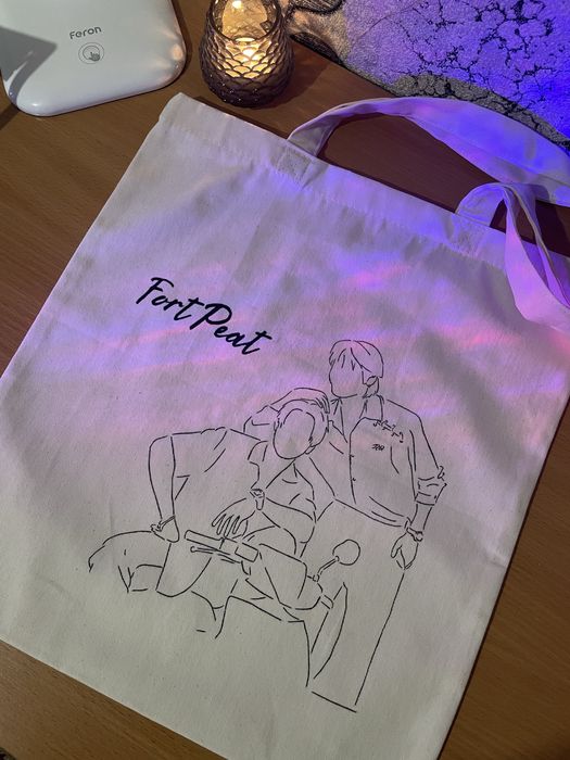 еко сумка шопер з малюнком fortpeat