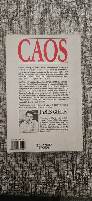 Livro CAOS - A construção de uma Nova Ciência de James Gleick