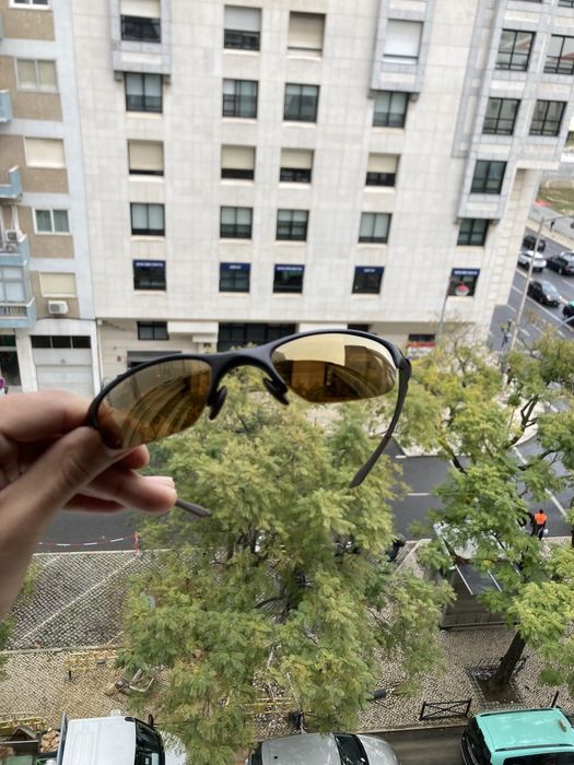 Oakley Half Wire Dark Carbon / Gold Iridium