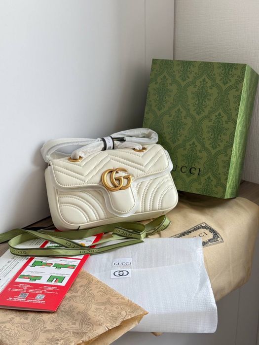 Torebka Gucci marmont white mini