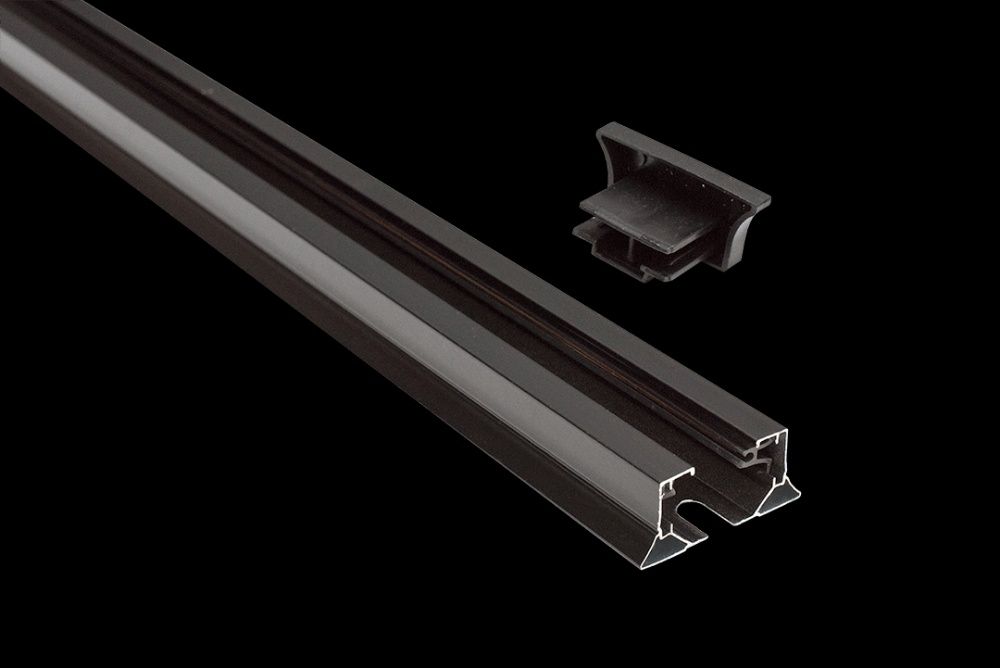 Шинопровід (шина, трек) для трекових LED світильників алюмінієвий 1-2м