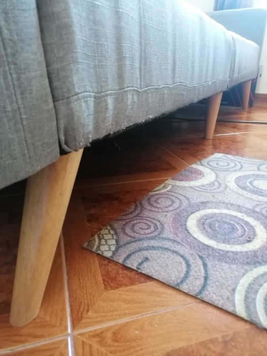 Sofá cama em tecido