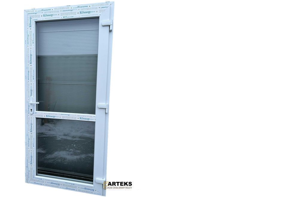 Drzwi zewnętrzne PCV 80x200 białe SKLEP BIURO TARAS OD RĘKI TRANSPORT