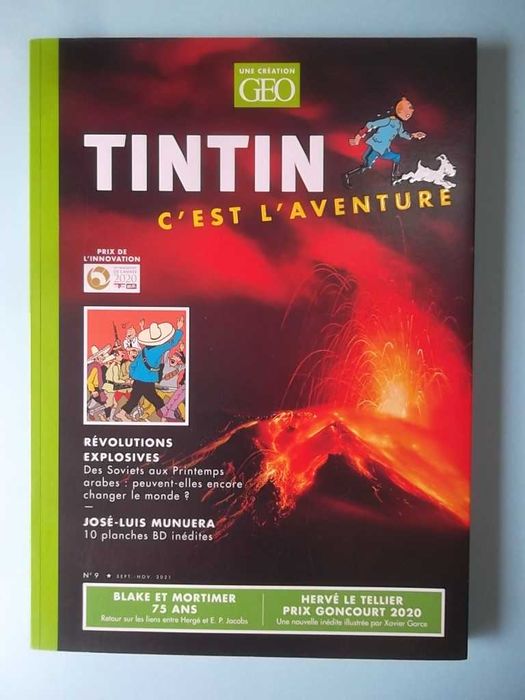 TINTIN C'est La Aventure! Dossier Revista GEO Nº 1, 2, 6, 9