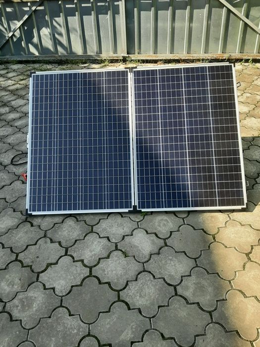 Переносна, складна сонячна панель 200Вт. Зарядка 12В, Зарядка USB