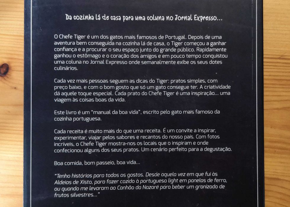 As Receitas do Chefe Tiger - Livro