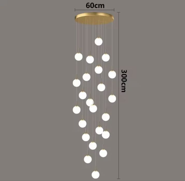 Lampa wisząca na antresolę kule