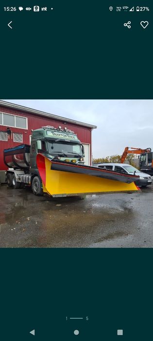 Pług Śnieżny Drogowy Hydrauliczny HDS duży solidny odsnieżanie