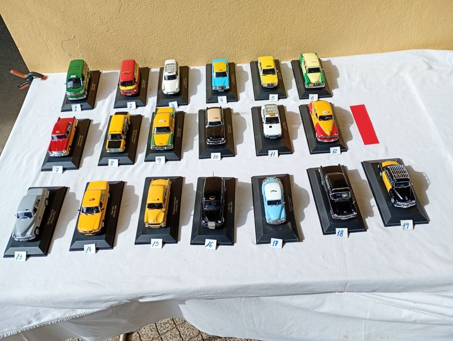 Miniaturas táxis do mundo