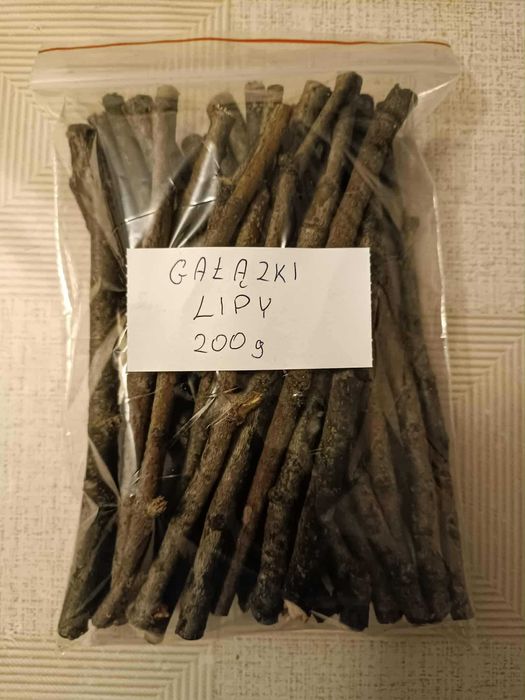 Gałązki lipy 200g dla gryzoni królika chomika