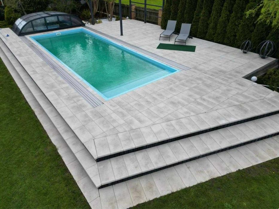 Basen ogrodowy wkopywany Cube Line 750x320x155 LEPSZY niż poliestrowy - PRODUCENT