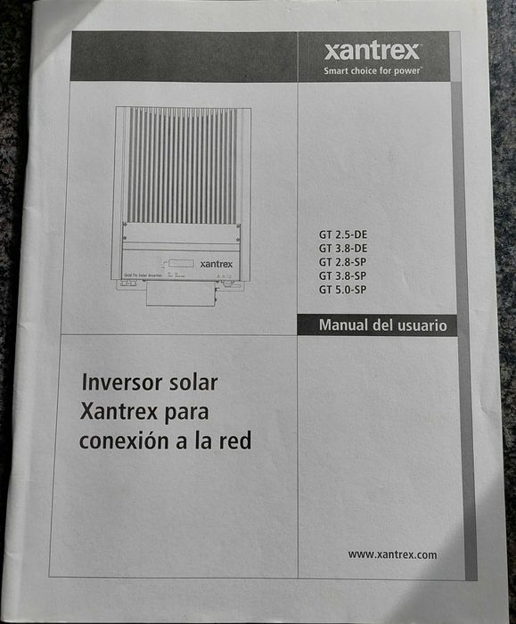 INVERSOR Solar XANTREX GT 3.8-SP (Avariado)