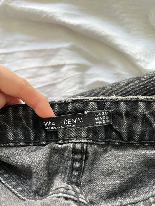 Czarne mom jeansy/denim Bershka 38/M