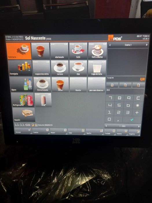 Computador de faturaçao restauracao