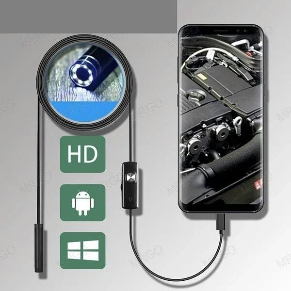 Камера- Ендоскоп для Android, Windows. Захист IP67!!! 2м/5.5мм Type C