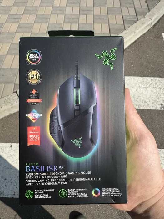 Razer Basilisk V3 - найкраща дротова 2021 року. Сумка в подарунок!