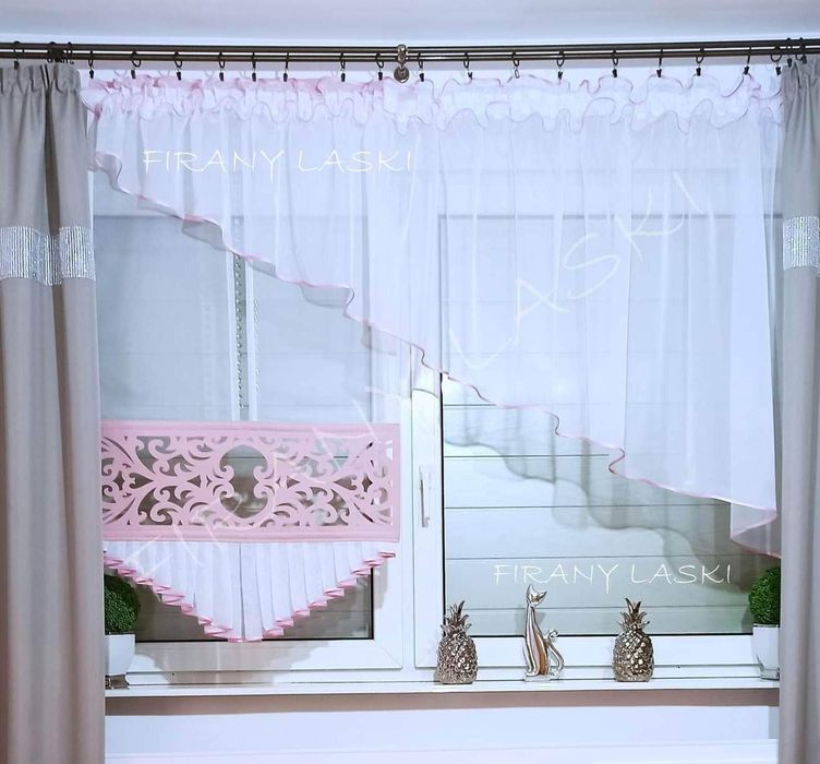 Zestaw panel firanka komplet Firany Gotowe