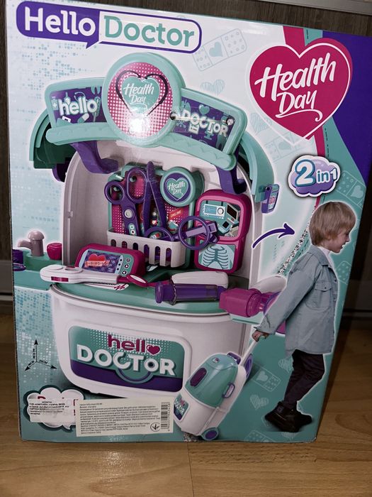 Набор доктора лiкаря 2в1 чемодан на колёсах