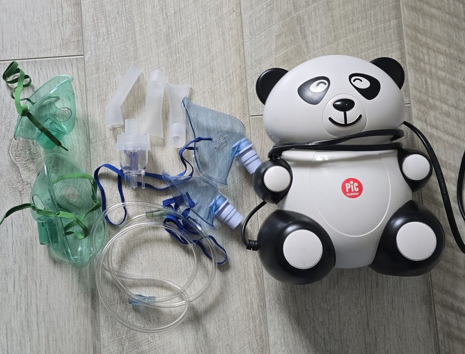 Дитячий інгалятор (небулайзер) Pic Mr Panda + HОВІ МАСКИ ТА КОЛБА